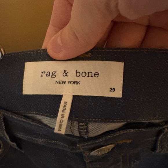 Rag & Bone Miramar Tencel Faux Denim Liquid Jean Wide Leg Pants - Picture 3 of 7